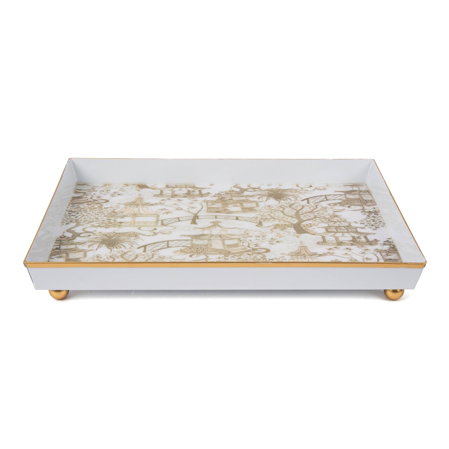 Garden Party Enameled Oliver Tray 8x12