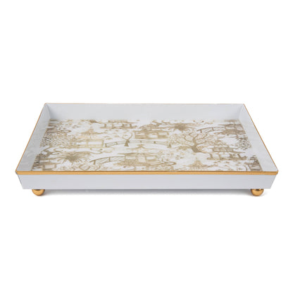 Garden Party Enameled Oliver Tray 8x12