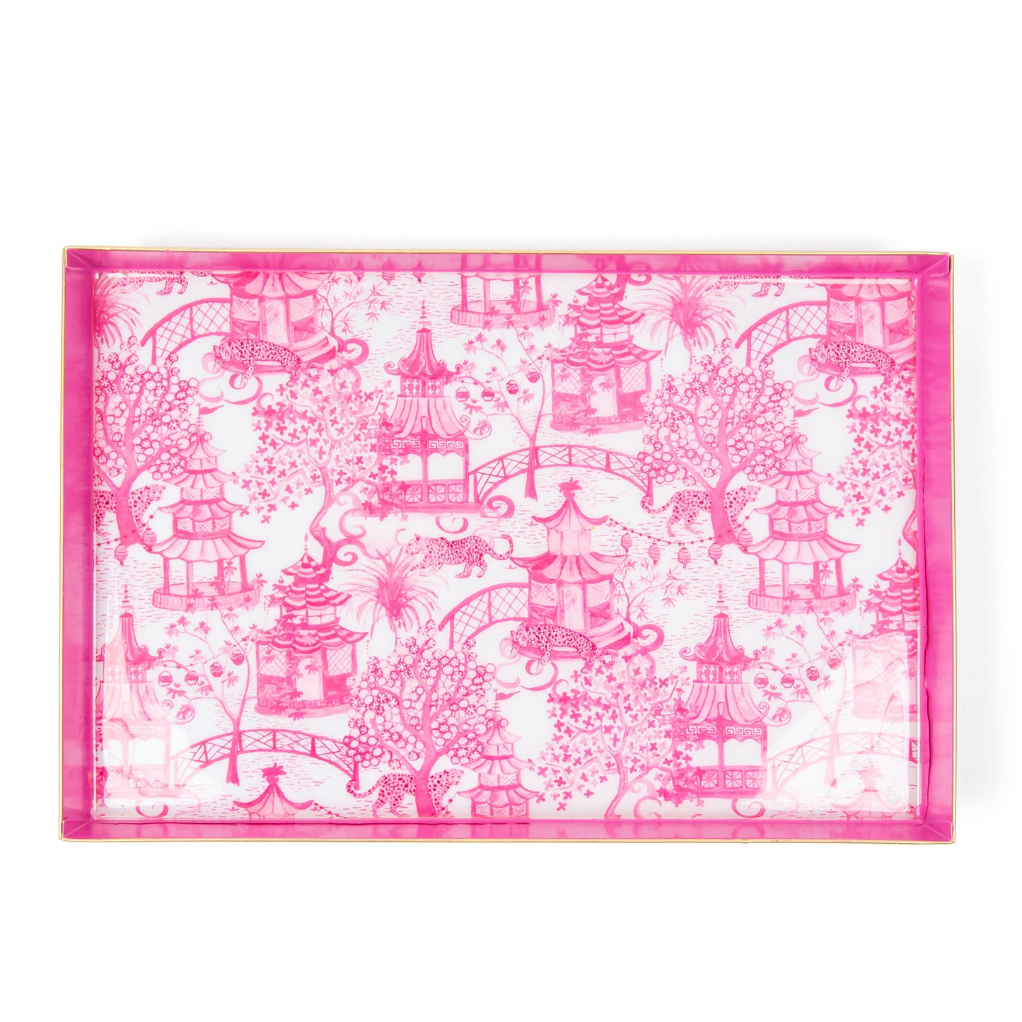 Garden Party Enameled Oliver Tray 8x12