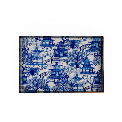 Garden Party Enameled Oliver Tray 8x12