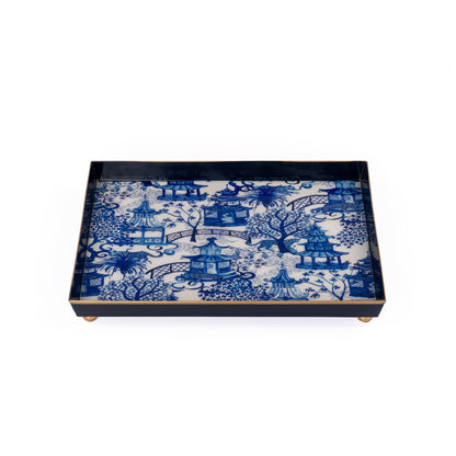 Garden Party Enameled Oliver Tray 8x12